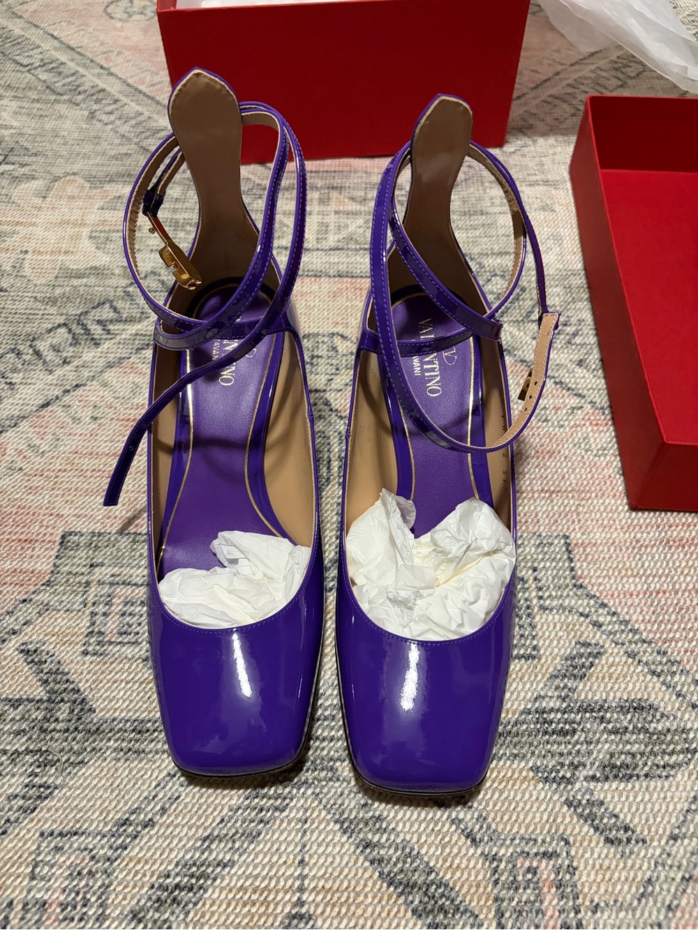 Valentino purple heels